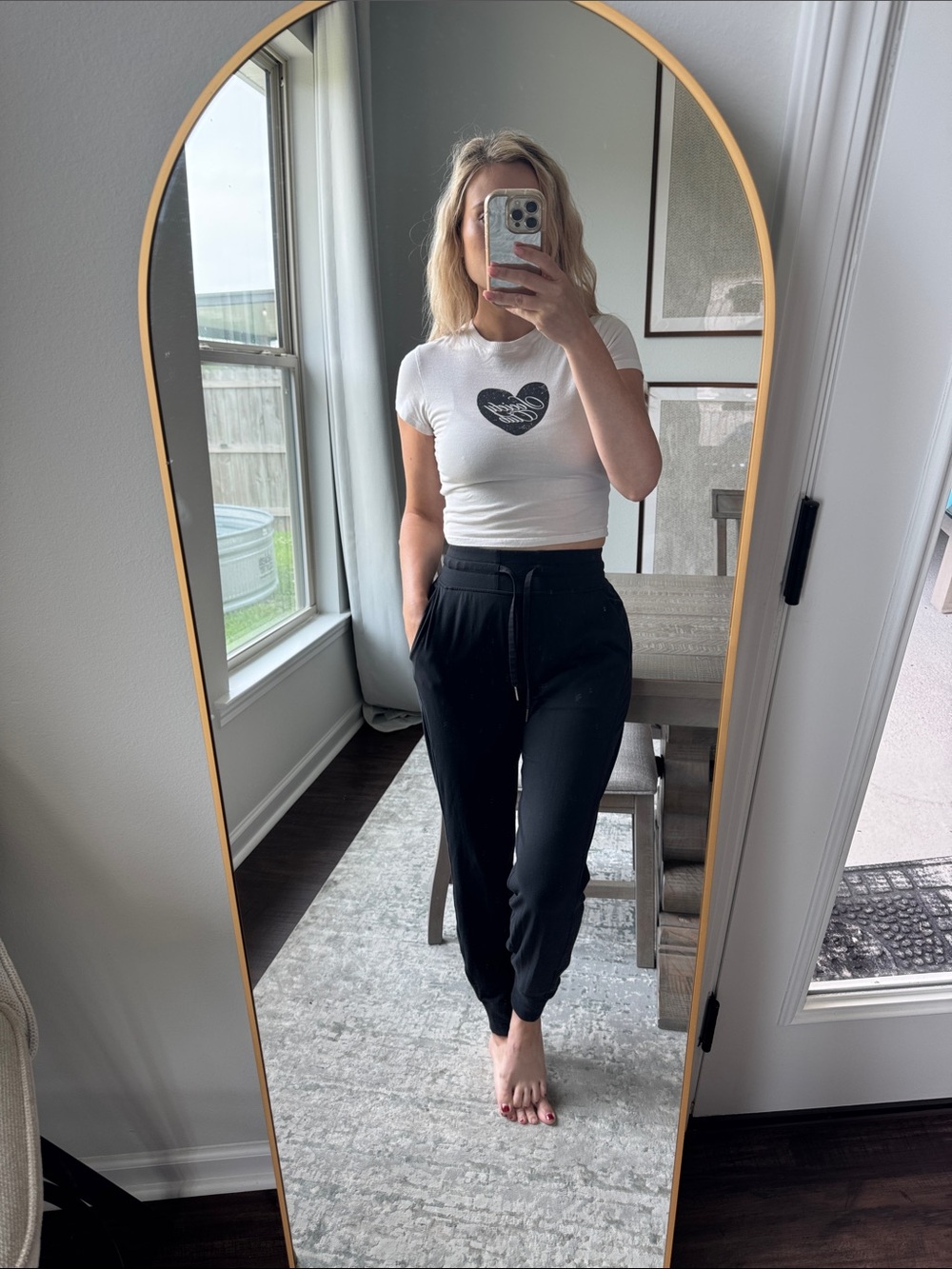 H&M Heart Graphic Crop “Social Club” White Tshirt - Picture 7 of 9